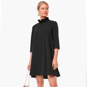 Tuckernuck pomander place black dress with ruffle neck and bow back